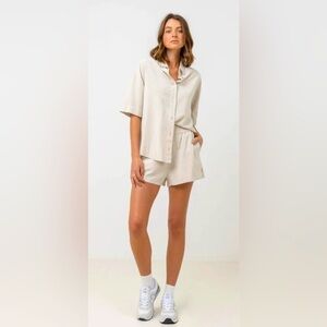 Rhythm Cream Button Down Shirt